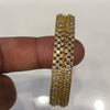 "Sparkle & Shine: Luxurious Gold-Plated American Diamond Baby Bangles"