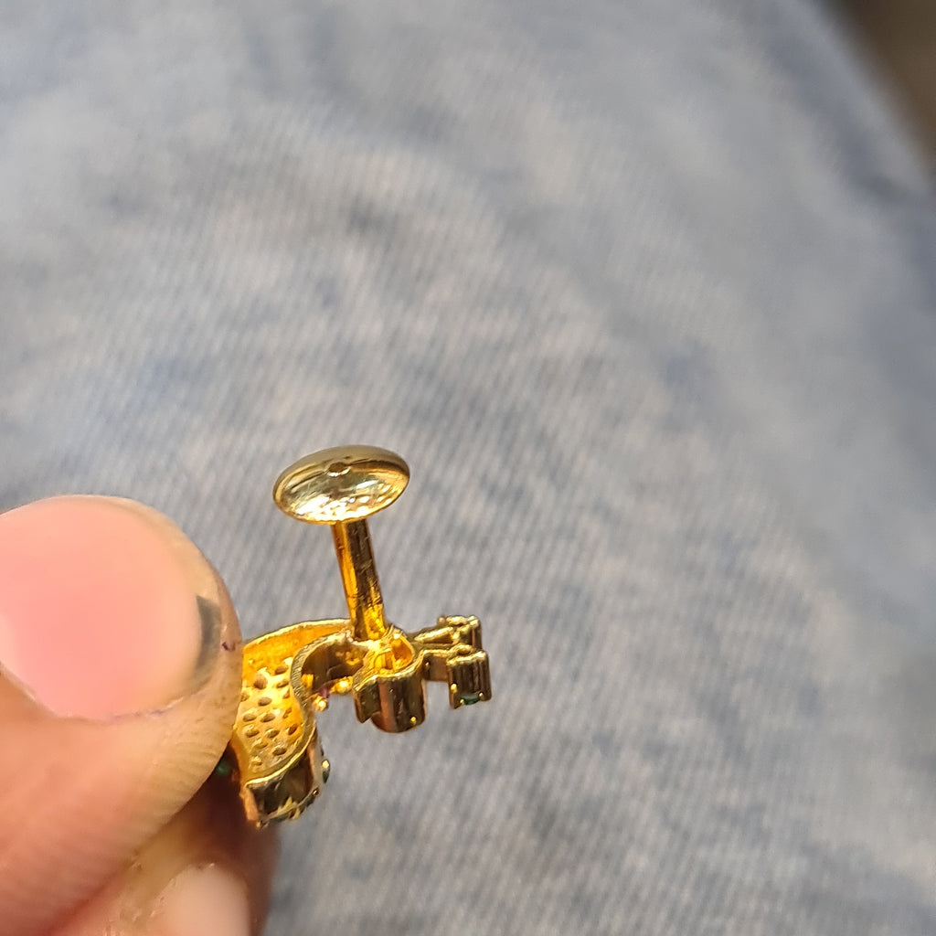 American Diamond Peacock Earrings - Luxe Sparkling Sophistication