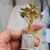 "Sacred Shine: Embrace Blessings with a Silver Tulasi Plant for Your Daily Pooja"