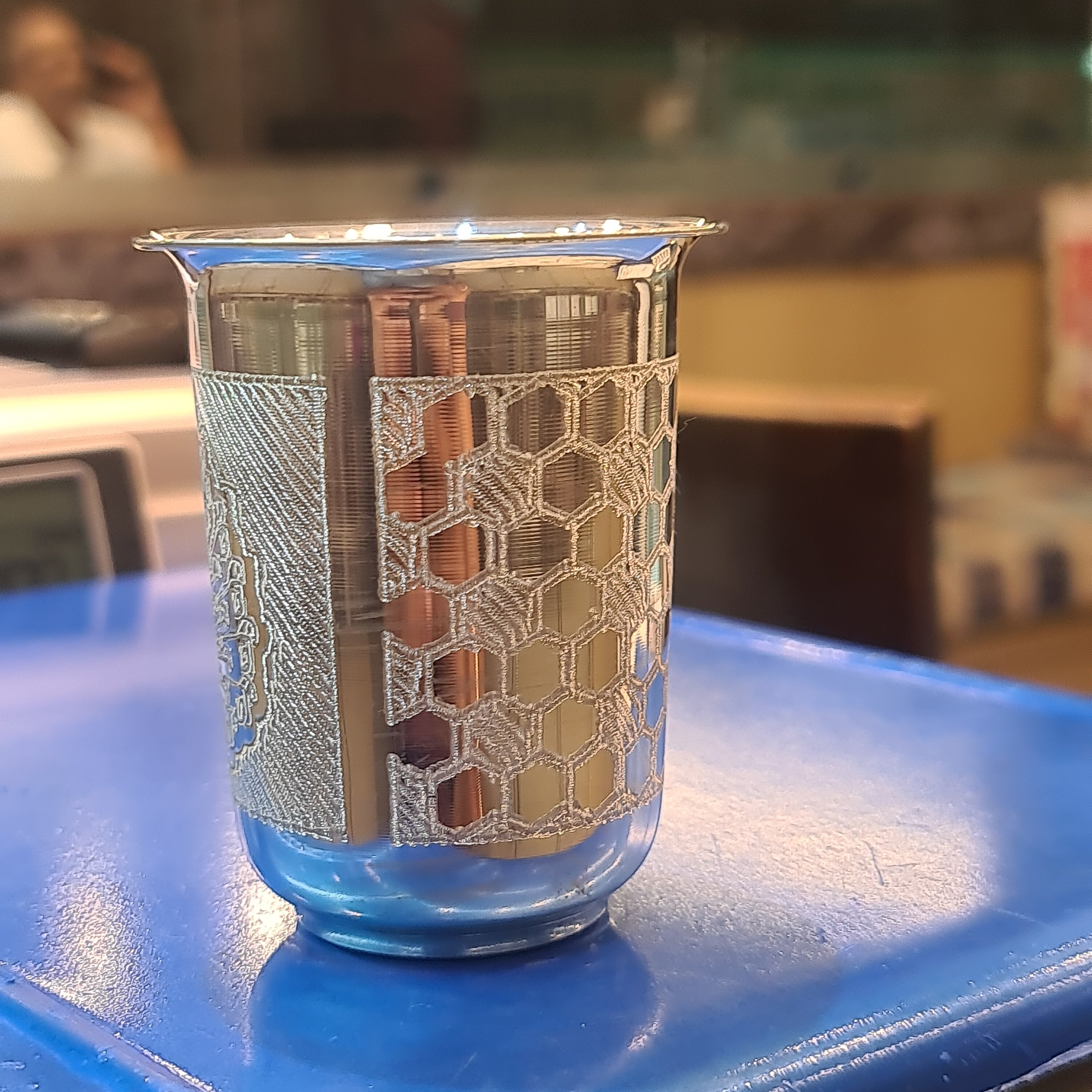 Pure Silver Glass 37g | 800 Purity Silver Tumbler for Baby & Puja - 8cm