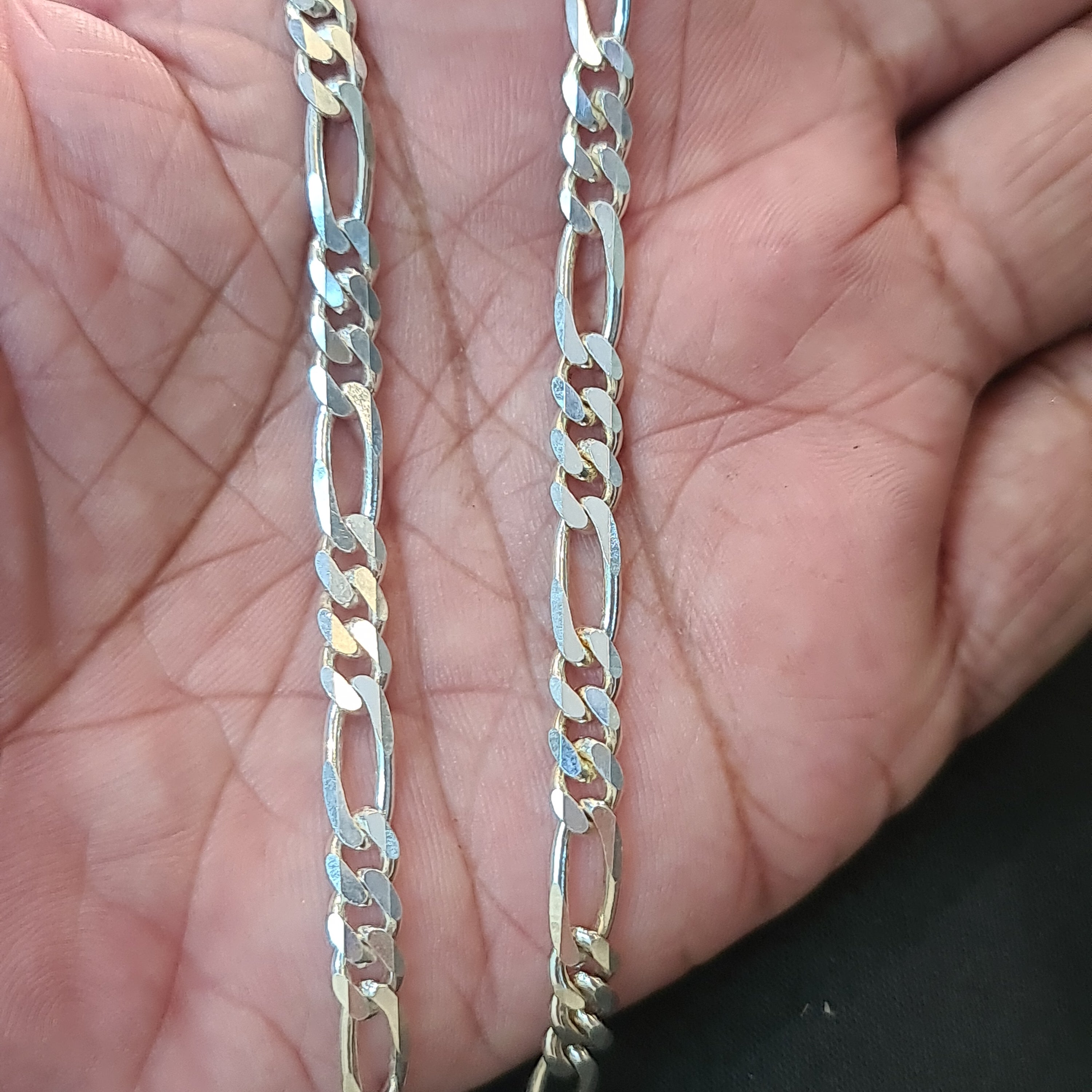 92.5 Sterling Silver Tendulkar Chain for Men - 20 Inch Bold Design