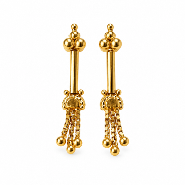 18K Gold Bugadi Earrings