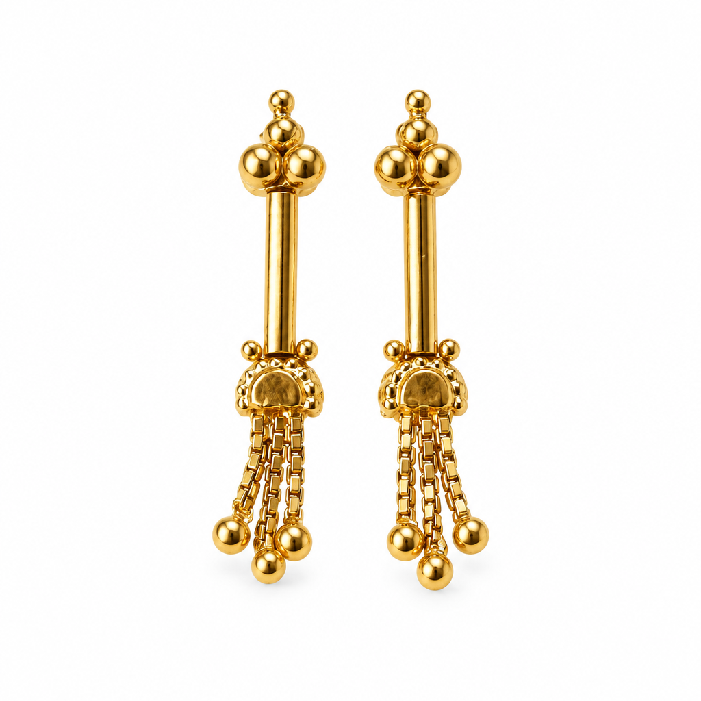 18K Gold Bugadi Earrings