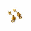 18K Gold Bugatti Earrings - Lightweight Pipe Design
