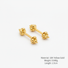 18K Gold Bugudi Earrings with specifications