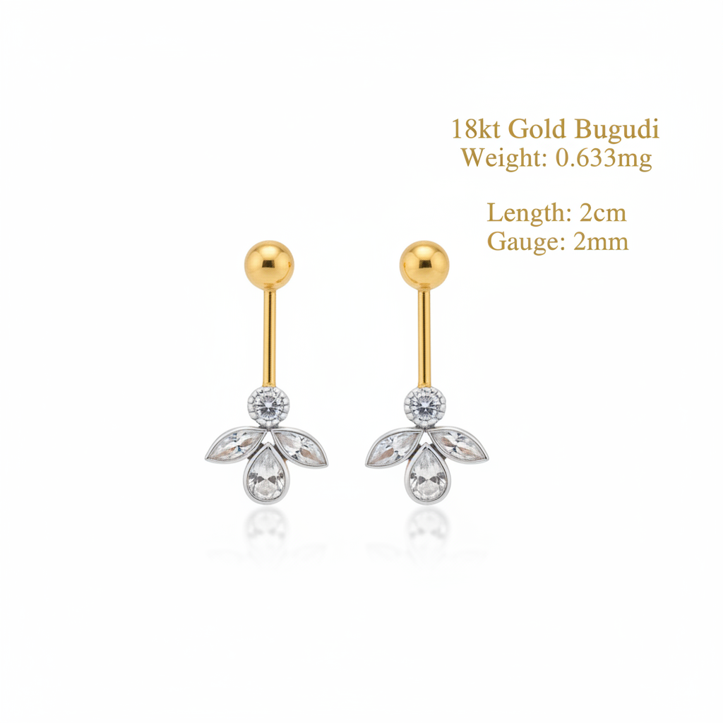 18kt Gold Bugudi with details