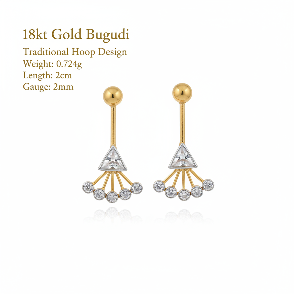 18kt Gold Bugudi with details