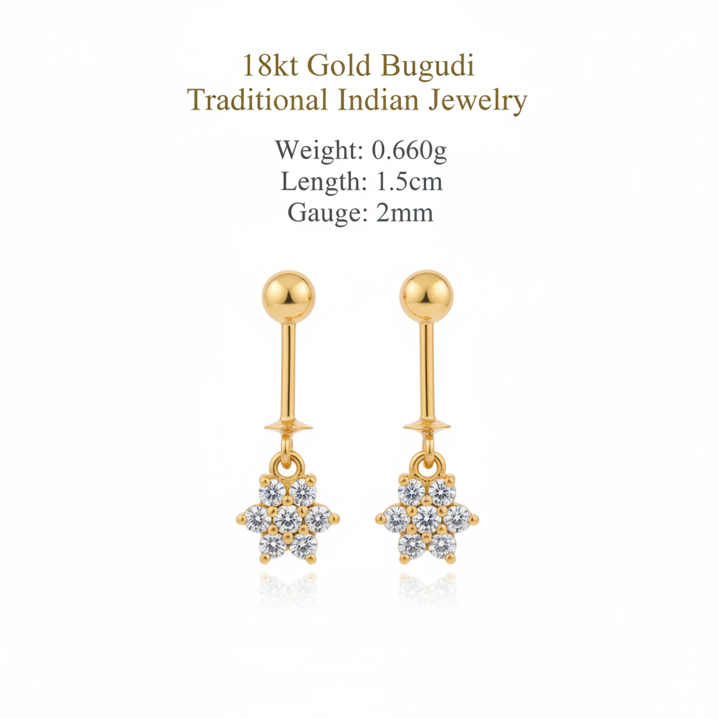 18kt Gold Bugudi with details