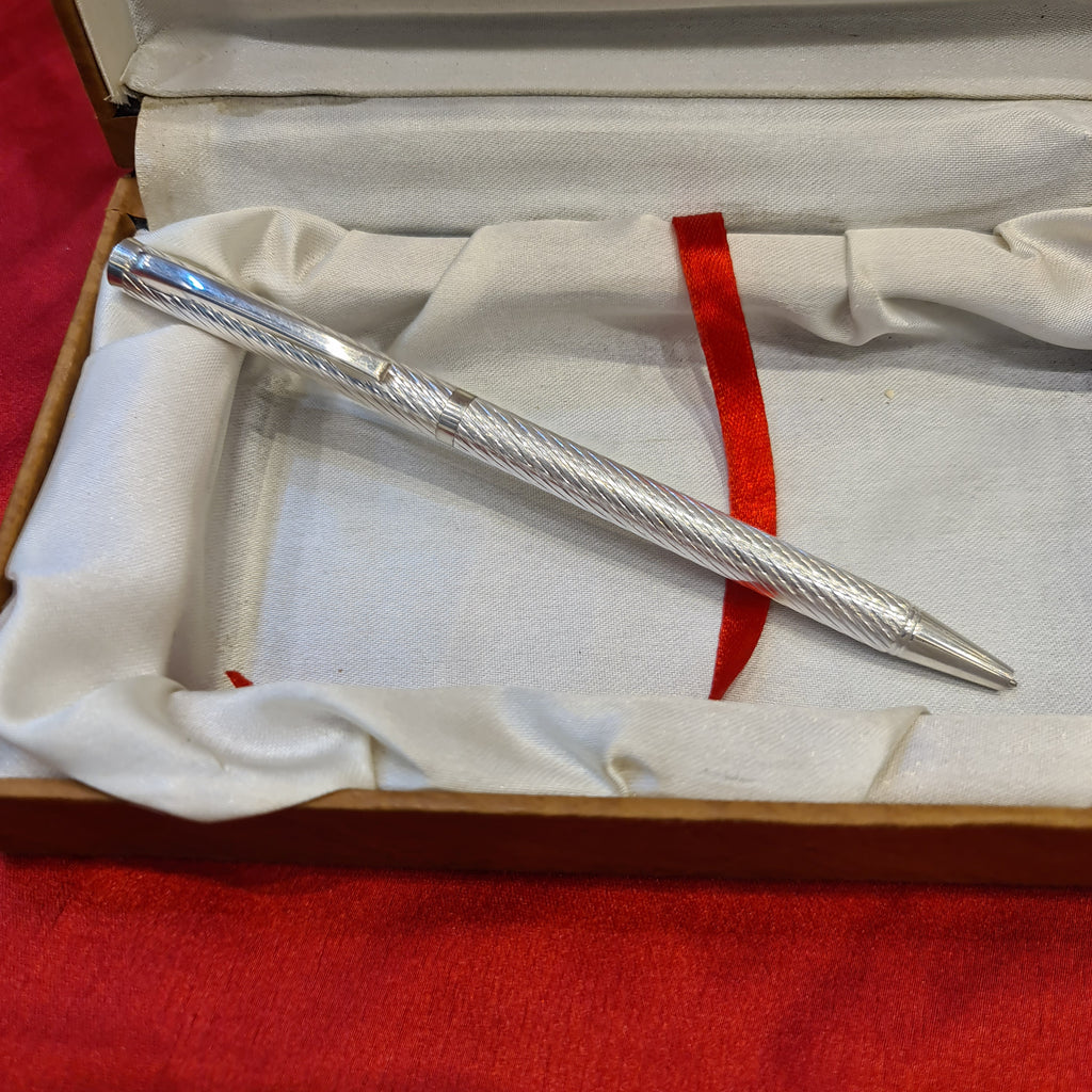 92.5 Silver Pen | BIS Hallmarked Premium Gift for Men | 14g Pure Silver Ball Pen
