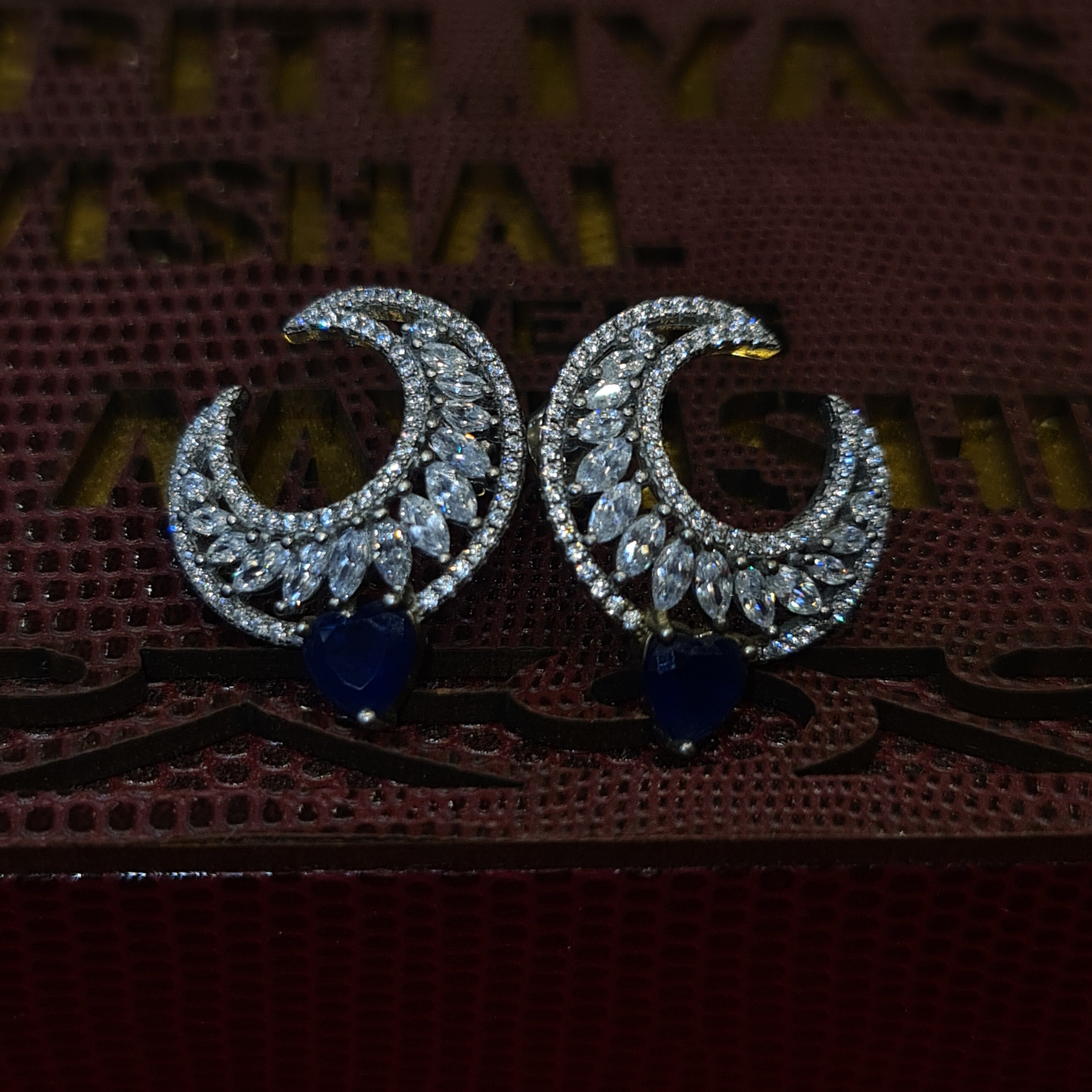 Sterling Silver CZ Blue Studs Earrings - Sparkling Simplicity