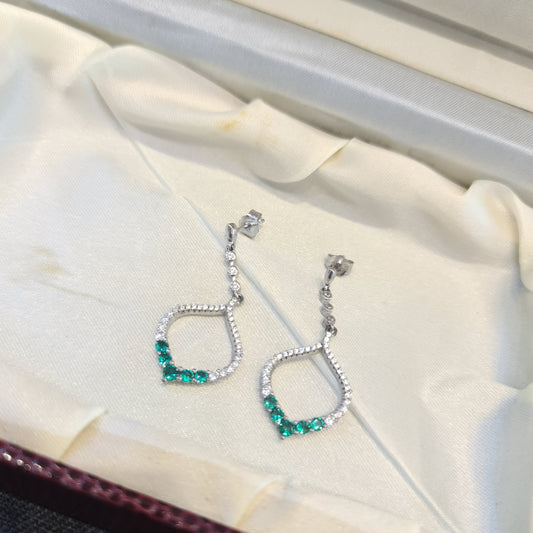 "Dazzling Elegance: Sparkle in Style with 92.5 Silver CZ Earrings"