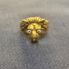 Asp Lion-Faced Ring in 925 Silver For Men