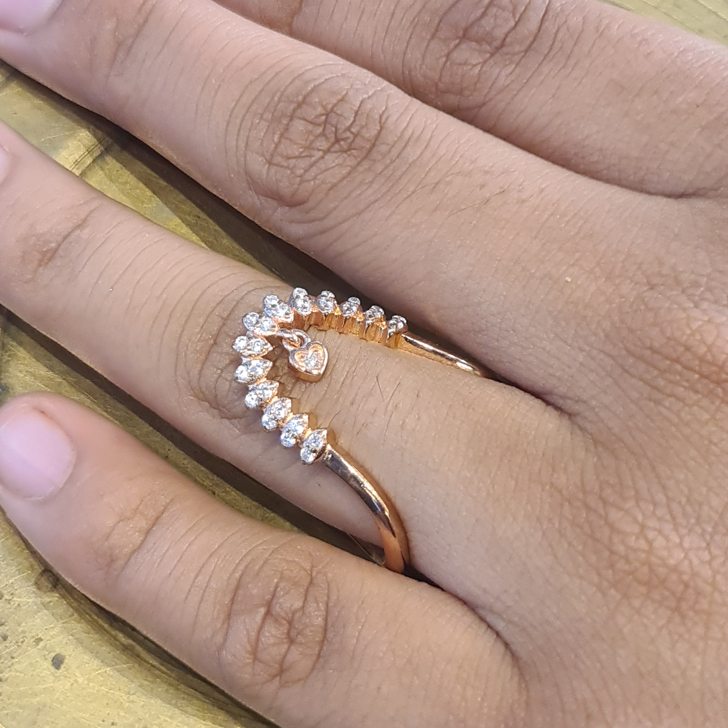 92.5 Sterling Silver Vanki Ring - Cubic Zircon Wedding Jewelry