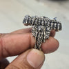 Asp Handcrafted Pure Silver Lord Balaji Ring With Vishnu Vishwaroop for Men