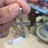 92.5 Silver Ornate Cross Locket