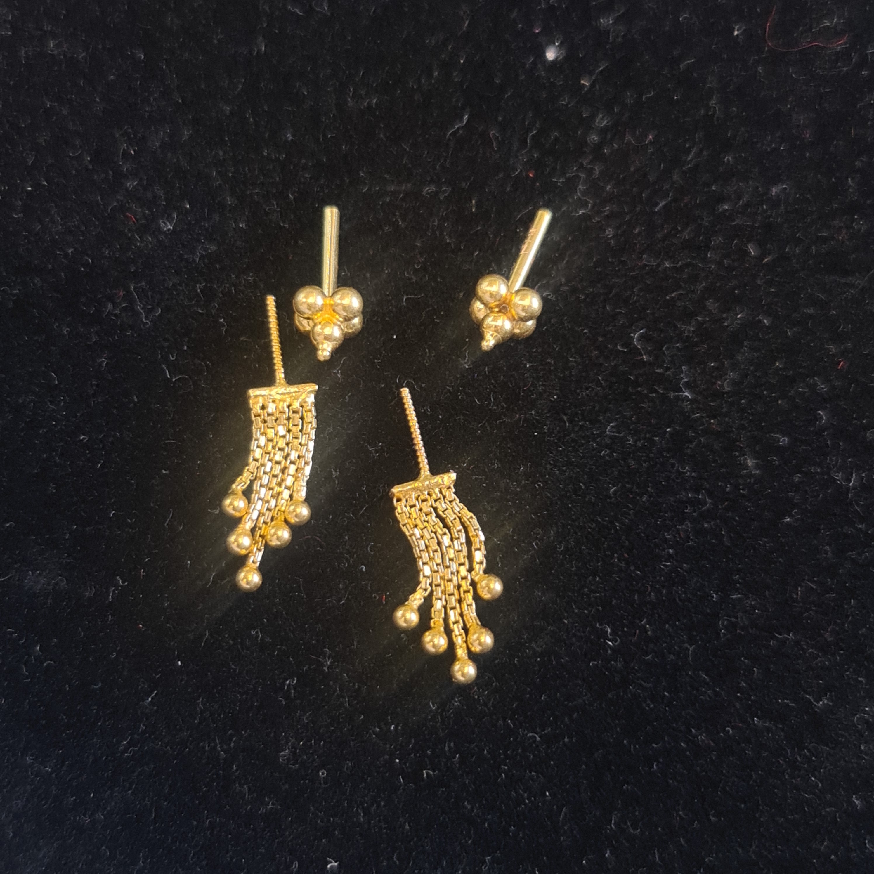 Traditional Upper Ear Earring - 18K Gold Plated Barbell Body Piercing Jewelry