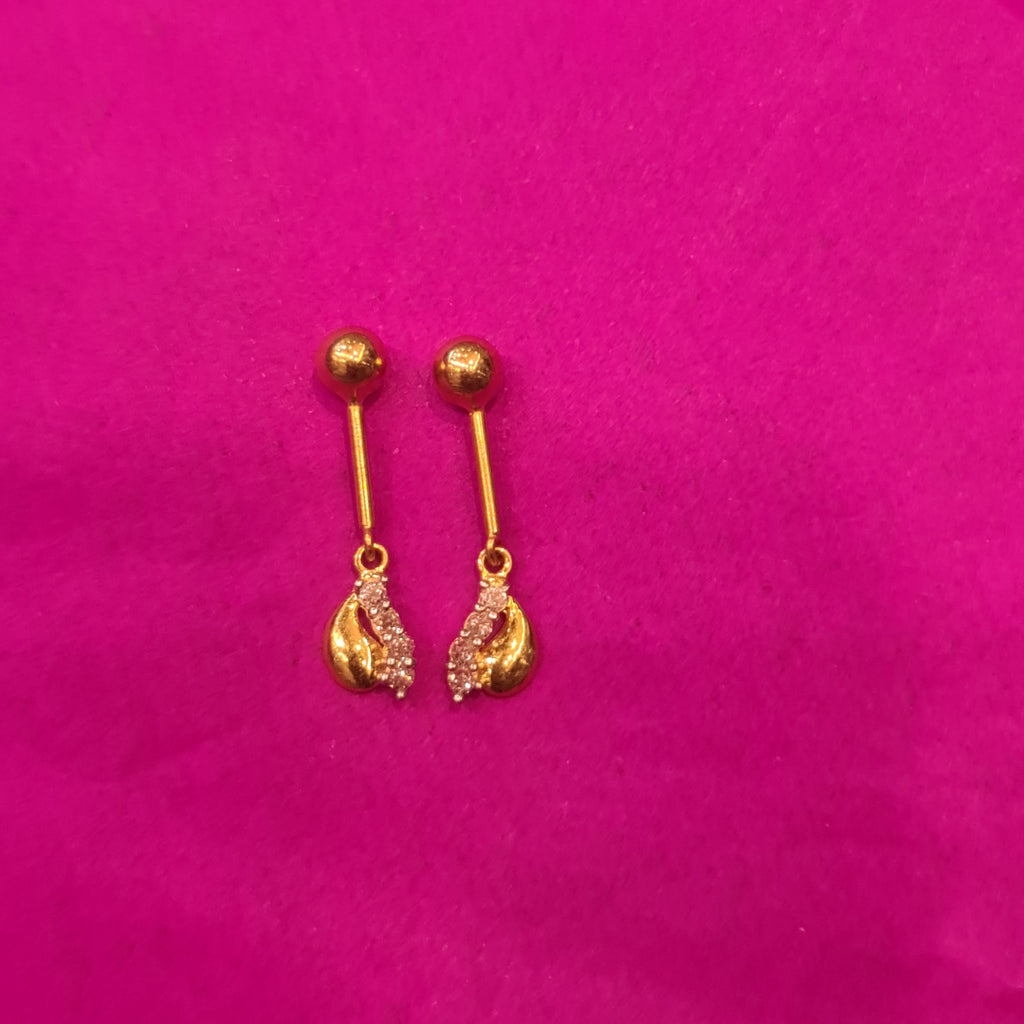 18kt Gold Coppu Bugudi Hoop Earrings - BIS Hallmarked