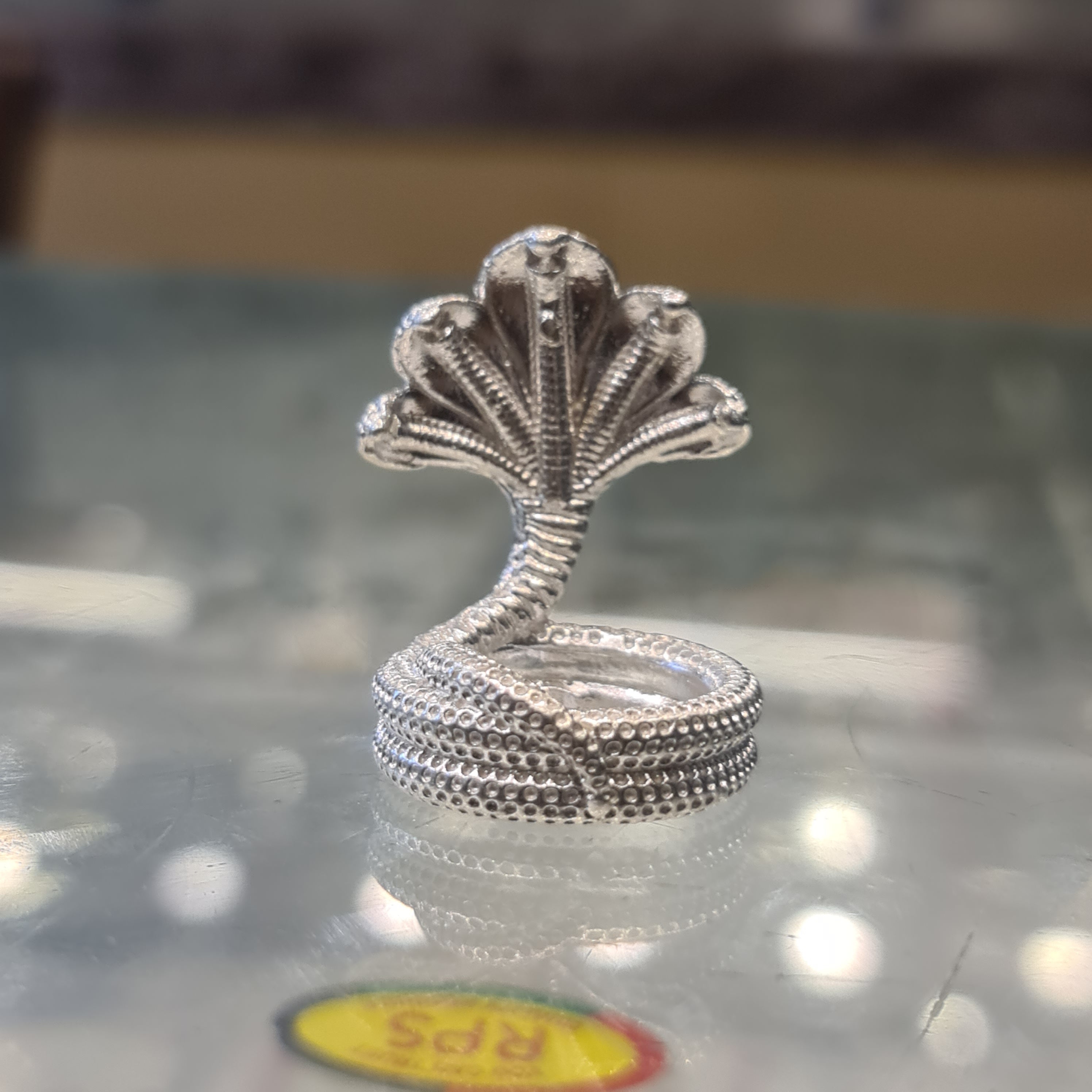 Pure Silver Solid Panchmukhi Nag (Seshnag) for Pooja - 17.5g