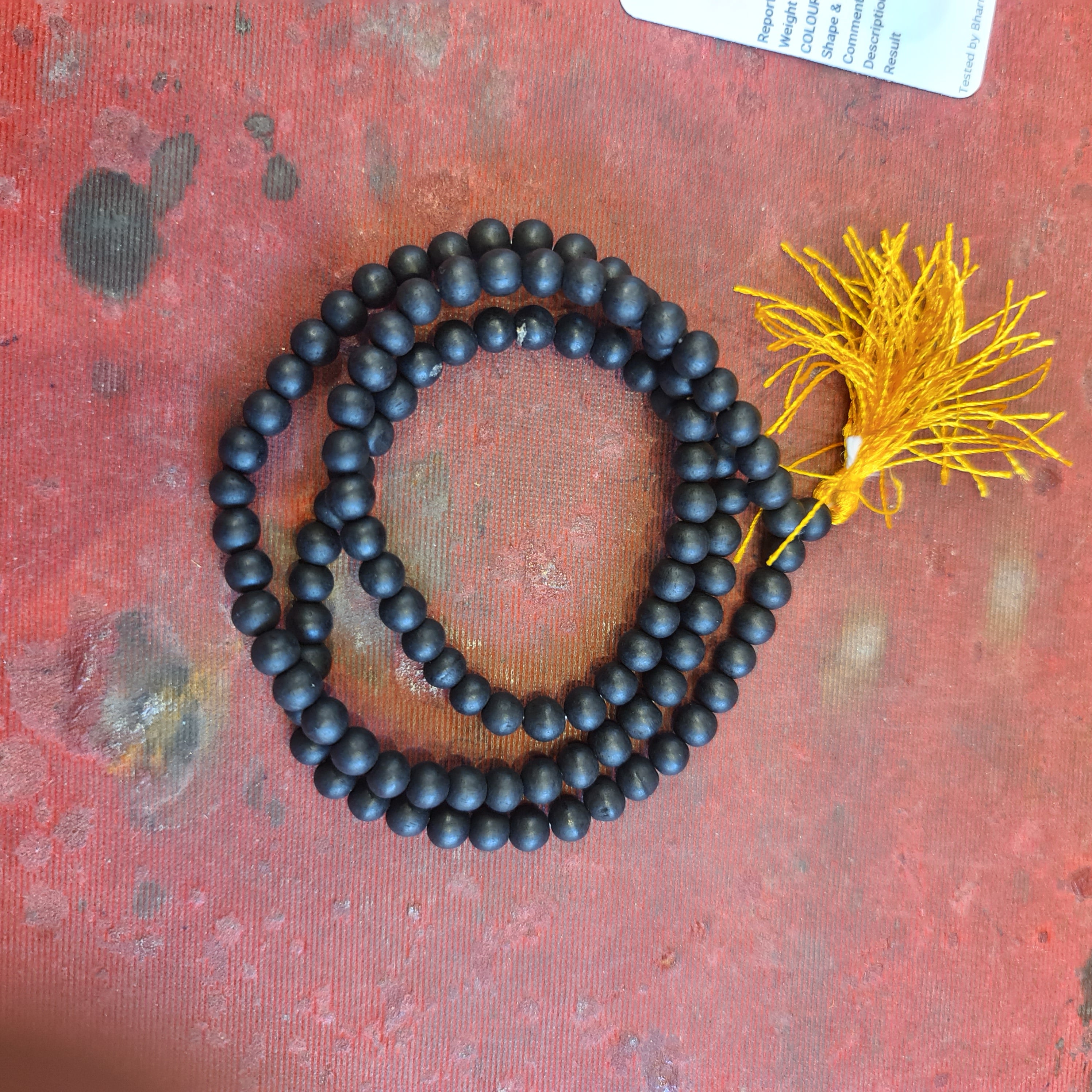 Karungali Mala - 109 Beads Lab Certified Ebony Prayer Beads (6mm)
