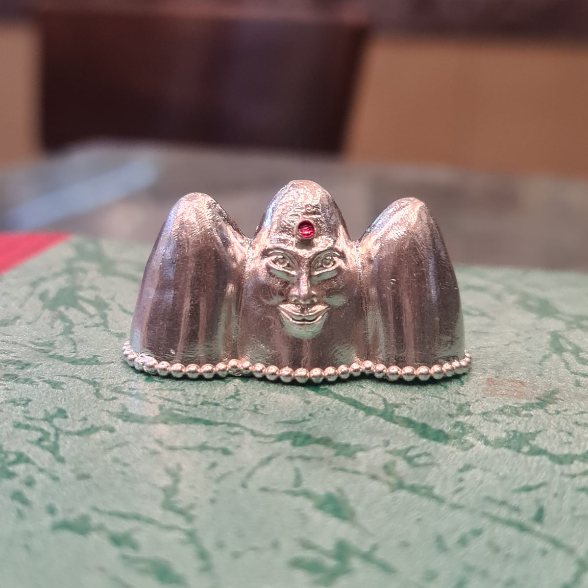 Pure Silver Gowramma Idol - Handcrafted Temple Deity (25g)