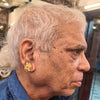 22kt Gold Shankh Chakra Earrings for Men