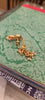 Kempu Parrot Stud Earrings with Pearl Drops | 24K Gold Plated