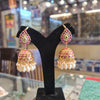 Jadau Kundan Jhumka | Teardrop Stud | Push Back | Pearl Drops | Temple Jewellery
