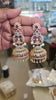 CZ Diamond Chandelier Jhumka Earrings – Ruby Red