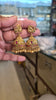 Nagas Antique Kemp Jhumka Earrings | Peacock Motif | Push Back | 42g