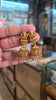 Goddess Laxmi Nagas Antique Kemp Jhumka Earrings | Gold Ball Drops | 28g