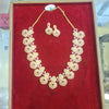 Bhaumi American Diamond Long Haram - Traditional Bridal Necklace Set
