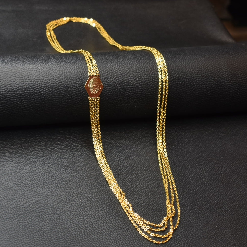24K Gold-Plated Chandraharam 