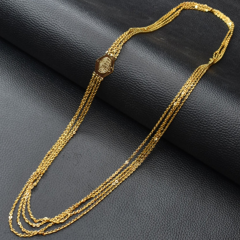 24K Gold-Plated Chandraharam 