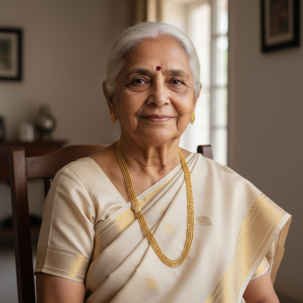 24K Gold Plated 4 Lines Handmade Palakasarulu Chain - 24 Inches