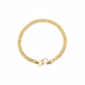 24K Gold Plated Curb Chain Bracelet
