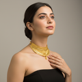24K Gold Plated Forming Choker - Premium Wedding Jewelry