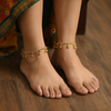 24K Gold Plated Simple Design Anklets - 10 Inches