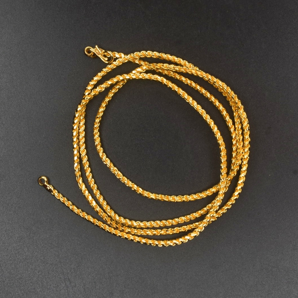 24K Gold Plated Rope Chain - 24 and 30 Inch Premium Unisex Design
