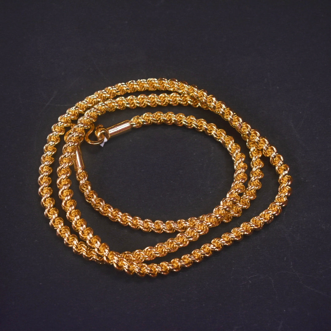24 Inches Panchloha Rope Chain - Anti-Tarnish Five Metal Unisex Necklace