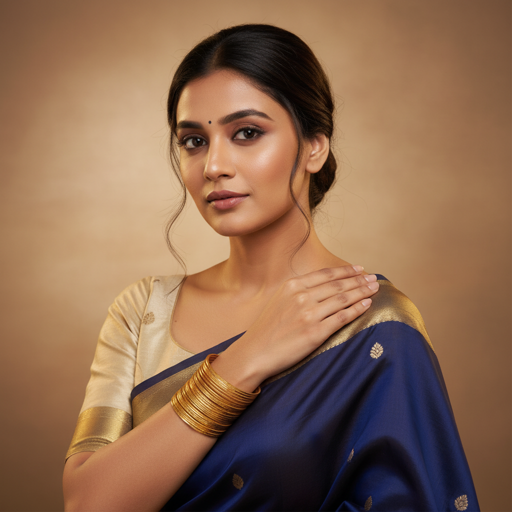 24K gold plated thin bangles