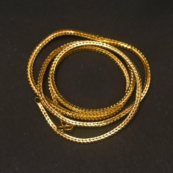 30 Inch 24K Gold Plated Chain - Anti-Tarnish Daily Wear