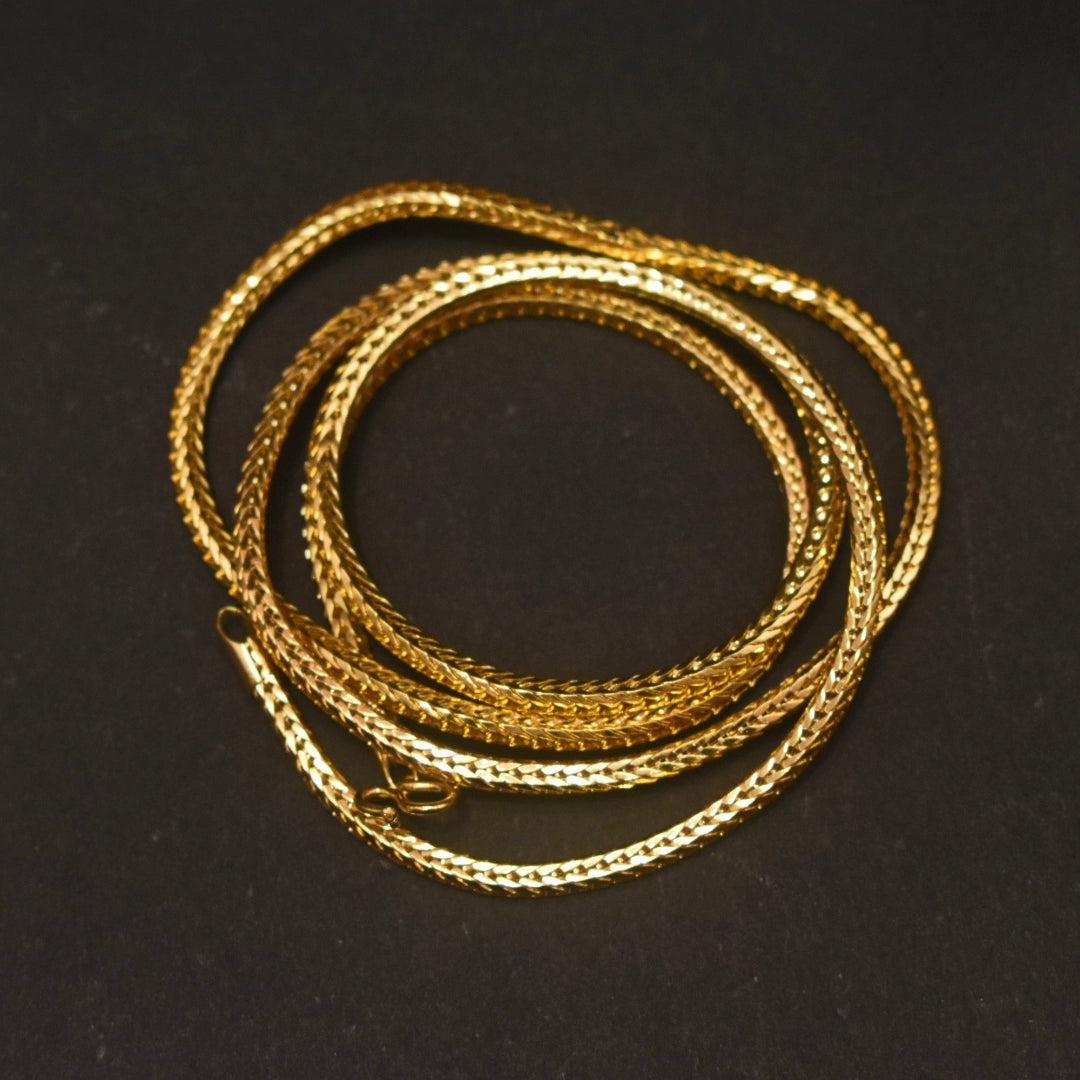 30 Inch 24K Gold Plated Chain - Anti-Tarnish Daily Wear