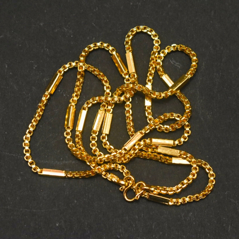 30 Inches Bitbox 24K Gold Plated Chain - Luxury Anti-Tarnish Collection