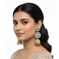 4-in-1 Interchangeable CZ Jhumka Set | Detachable Jhumka