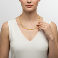 925 Silver Gold Plated Blossom Kantey Necklace - Traditional Indian Jewelry