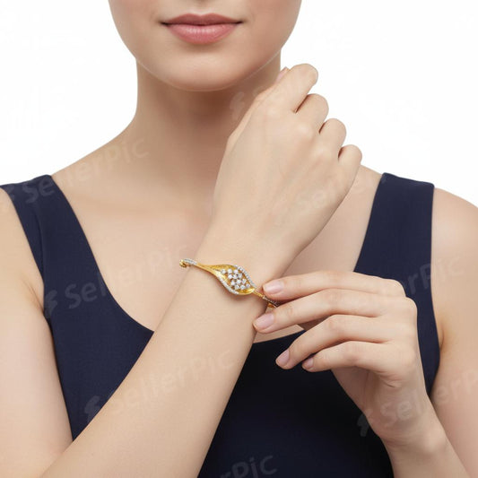 CZ Diamond Look Kada Bracelets for Stylish Girls
