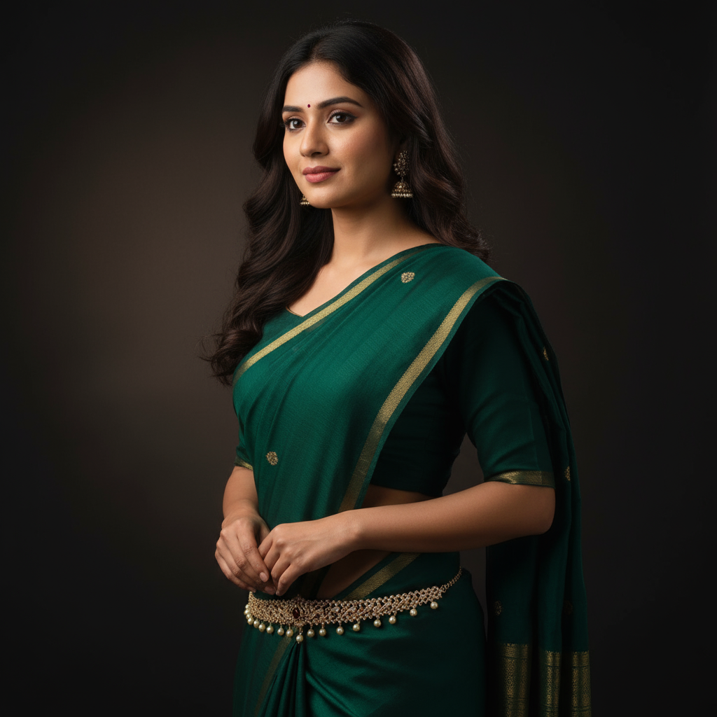 24K Gold Plated Zircon Chain Vaddanam