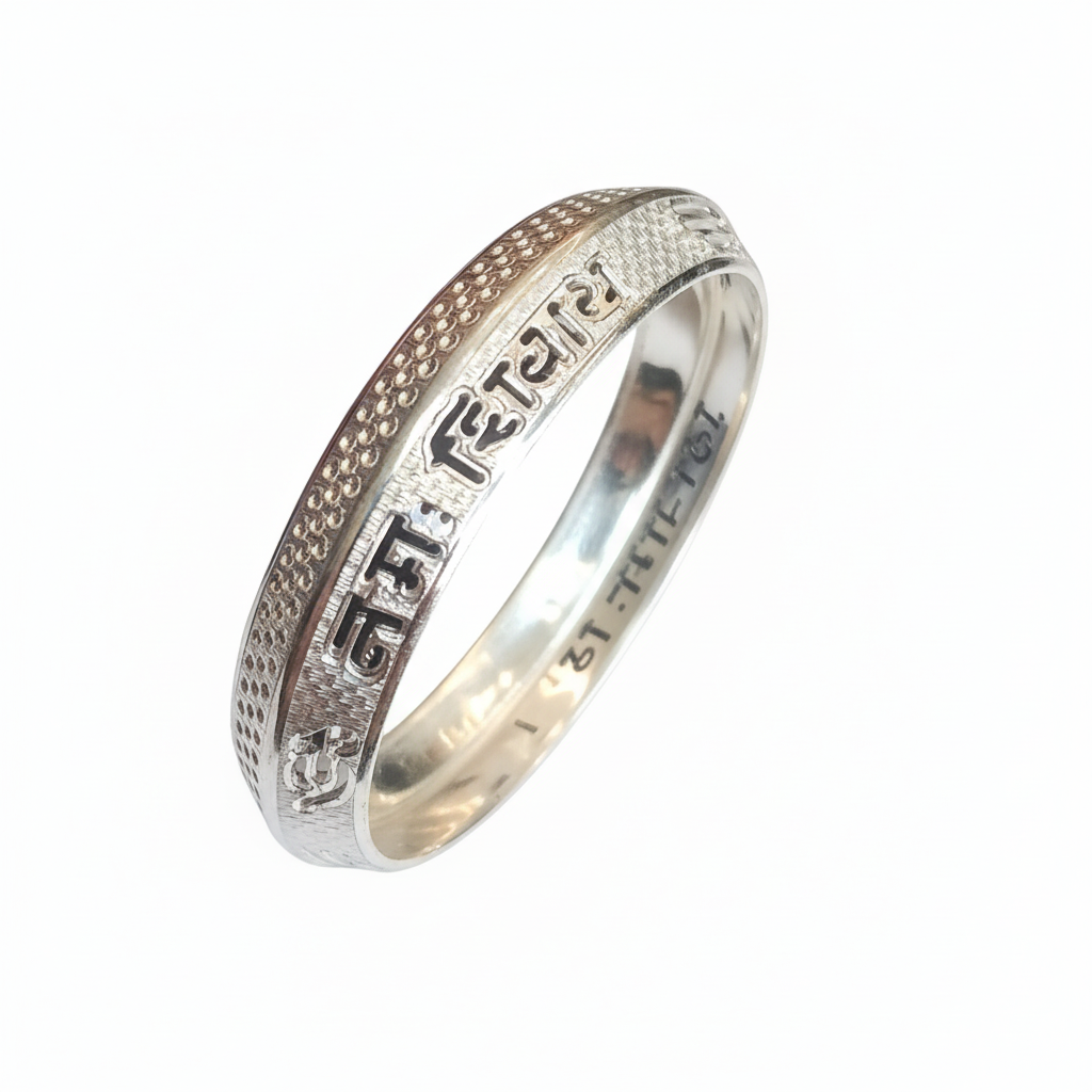 800 Purity Silver Men's Kada - Size 2.8