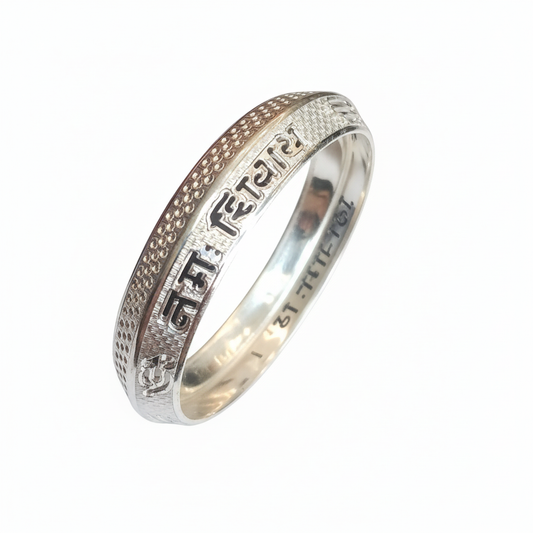800 Purity Silver Men's Kada - Size 2.8
