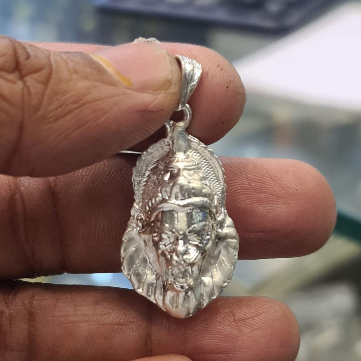 92.5 Silver Narsimha Swami Locket